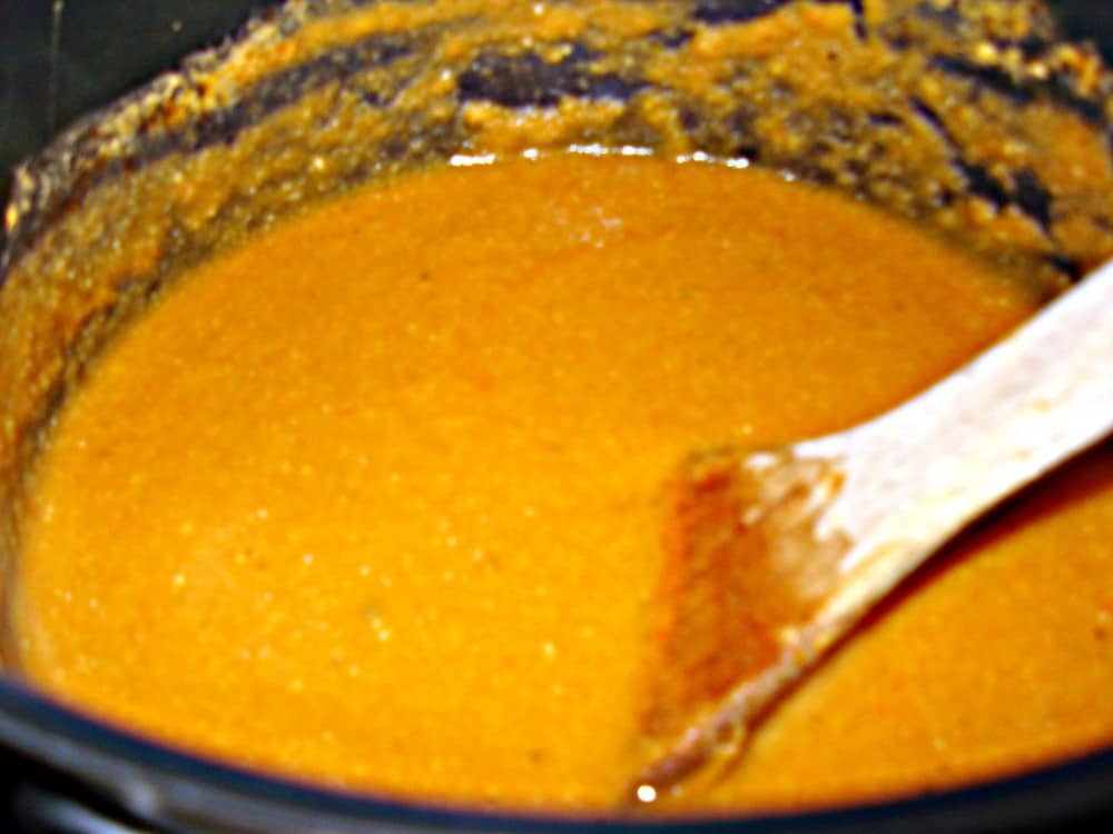chickpea soup cooking