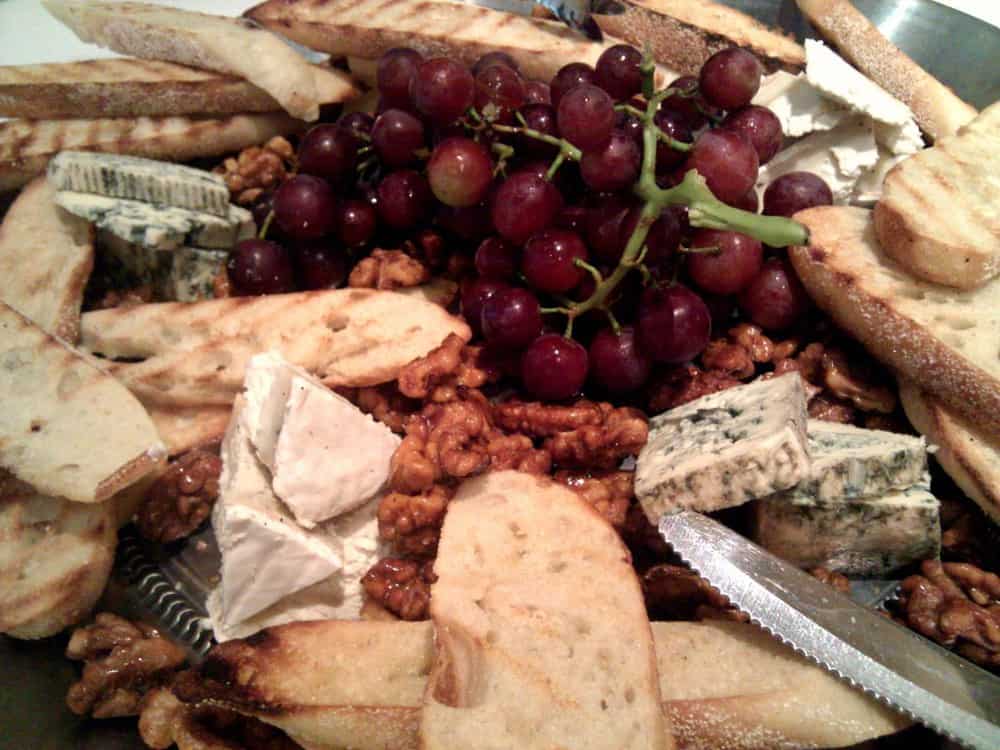 cheese plate closeup