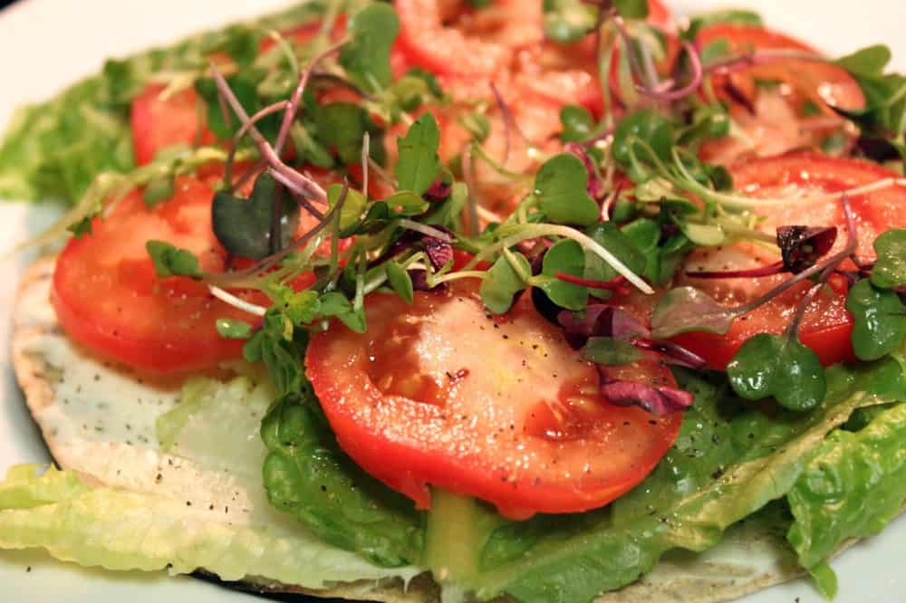 flatbread closeup