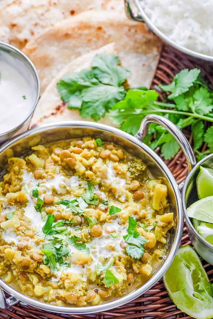 Lentil Cauliflower Curry Instant Pot Recipe Vegan The Picky Eater