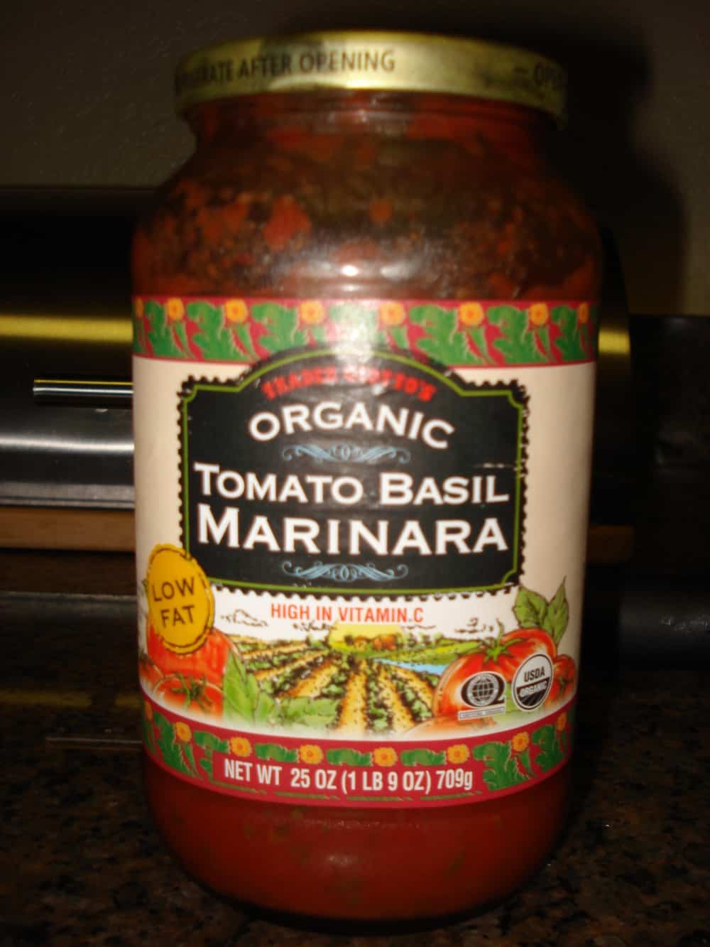 DSC01479 Trader Joe's Organic Tomato Basil Marinara Sauce