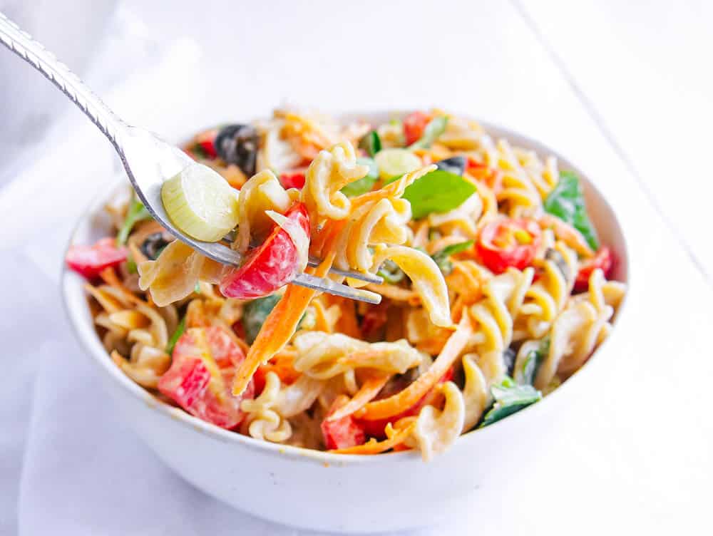 Gluten Free Pasta Salad With Olives And Herbs The Picky Eater