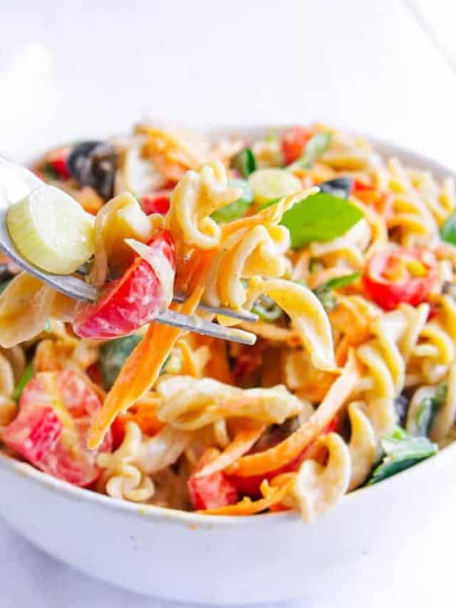 Gluten Free Pasta Salad with Olives and Herbs Story The Picky Eater