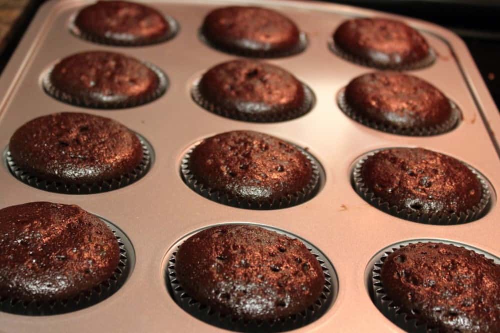 Guiltfree Ooey Gooey Chocolate Cupcakes with Marshmallow