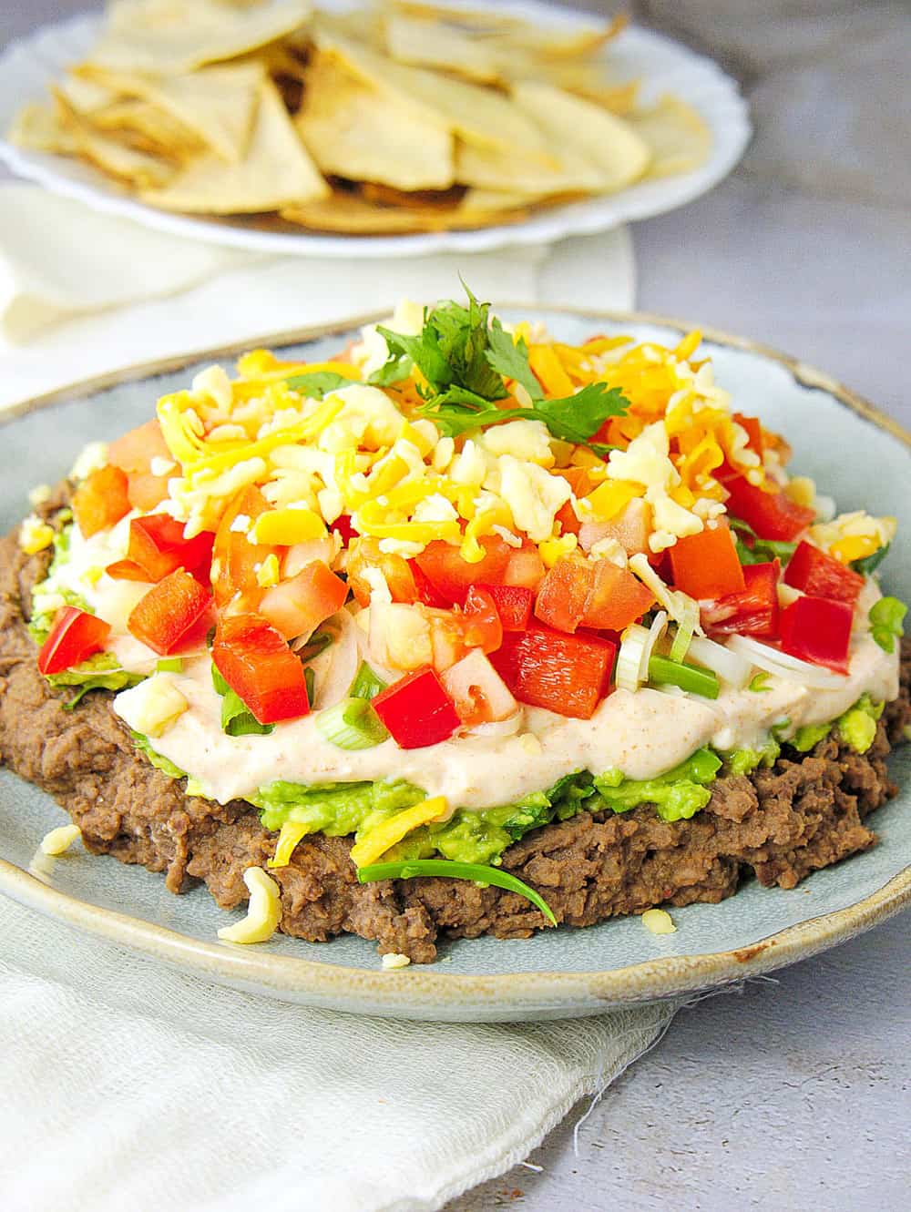 7 Layer Taco Dip Healthy Low Calorie The Picky Eater