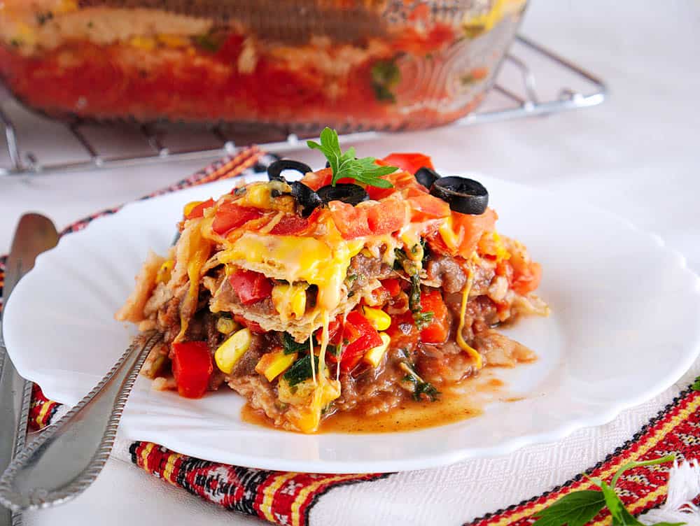 Enchilada Lasagna The Picky Eater