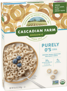 cascadian farms purely o's - healthiest breakfast cereals