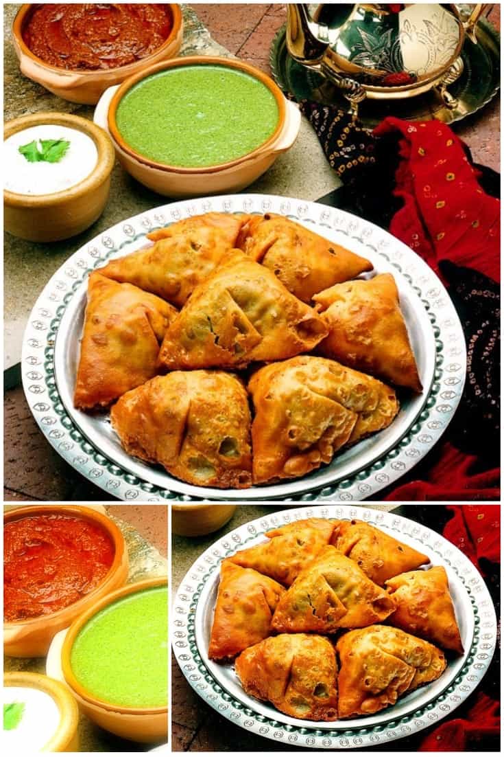 Potatoes and peas samosas 24+2 - samosa