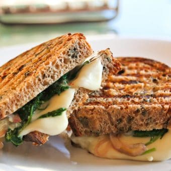 Kale, Garlic and Caramelized Onion Paninis - The Picky Eater