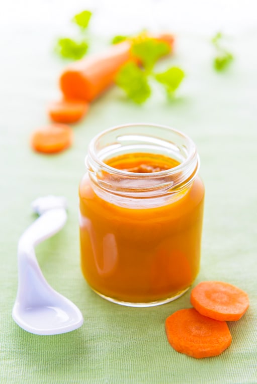 carrot puree for 6 month old baby