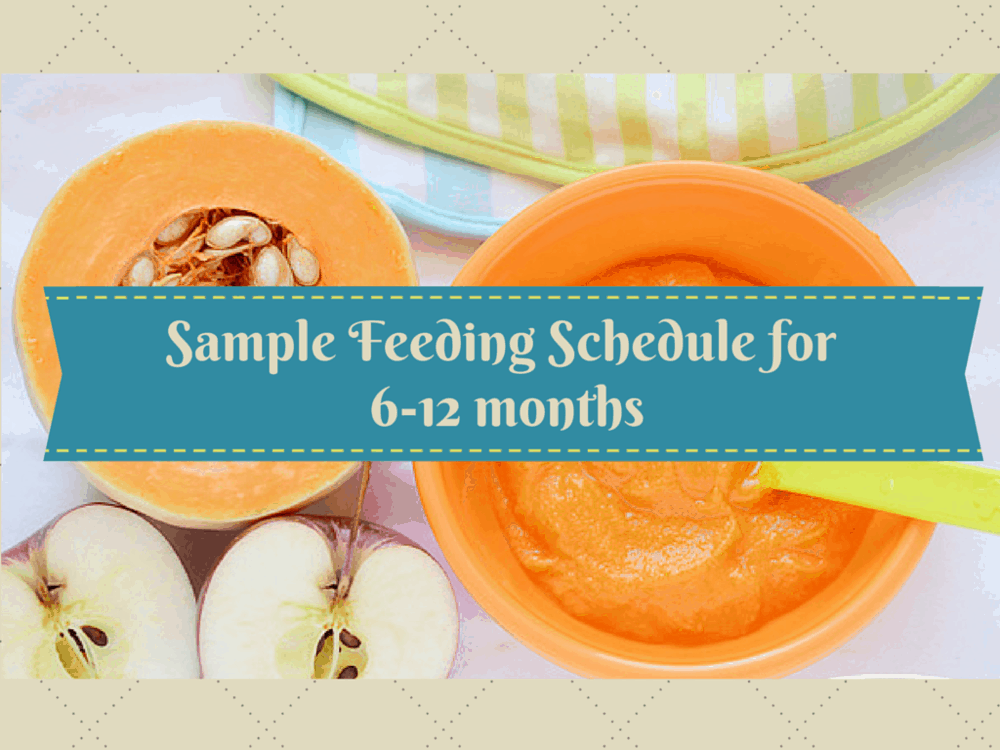 A sample feeding schedule for your baby (6-12 months ...