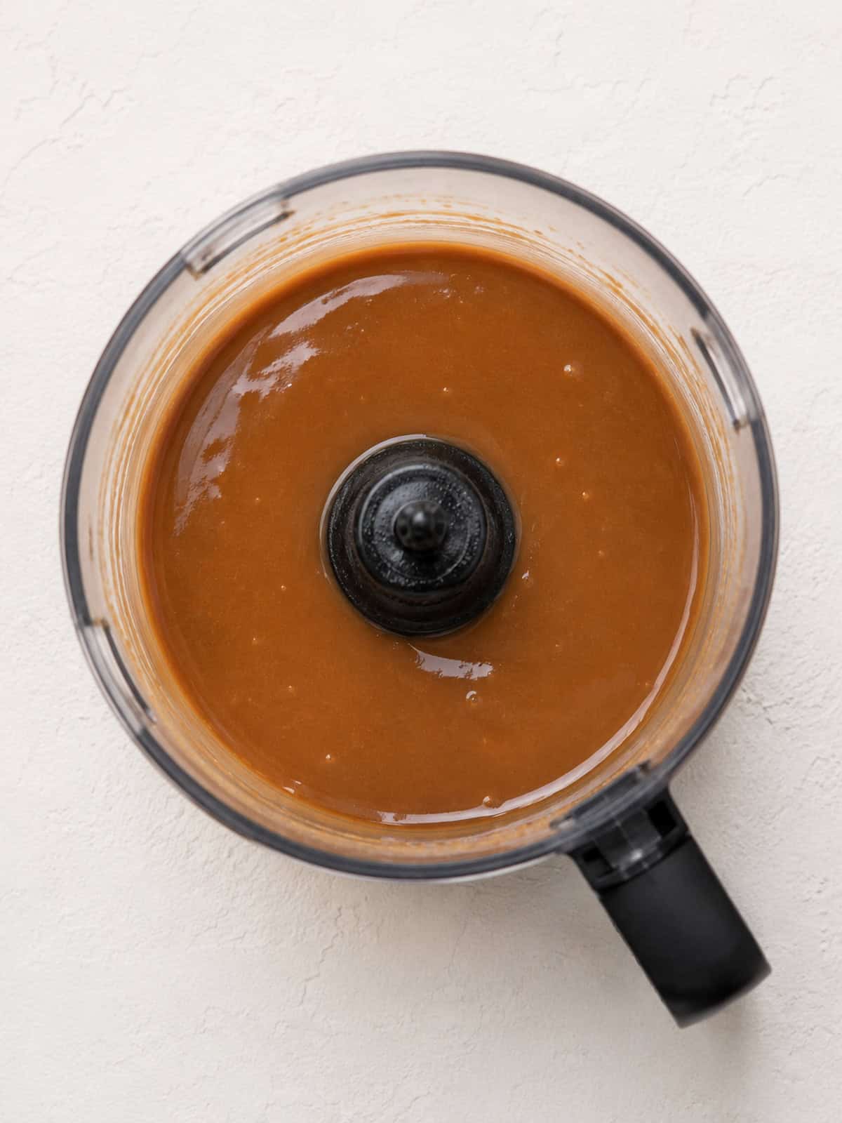 Maple miso sauce blended in a food processor.
