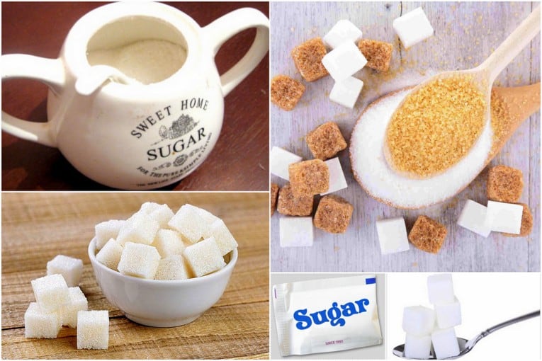 how much is too much sugar - photo of different types of sugar