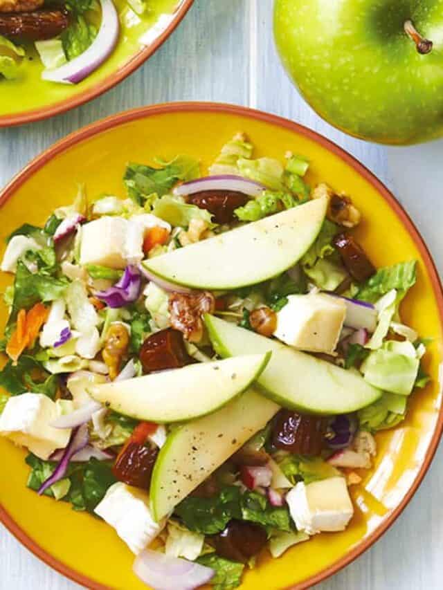 Apple Walnut Salad with Dates and Brie Story The Picky Eater