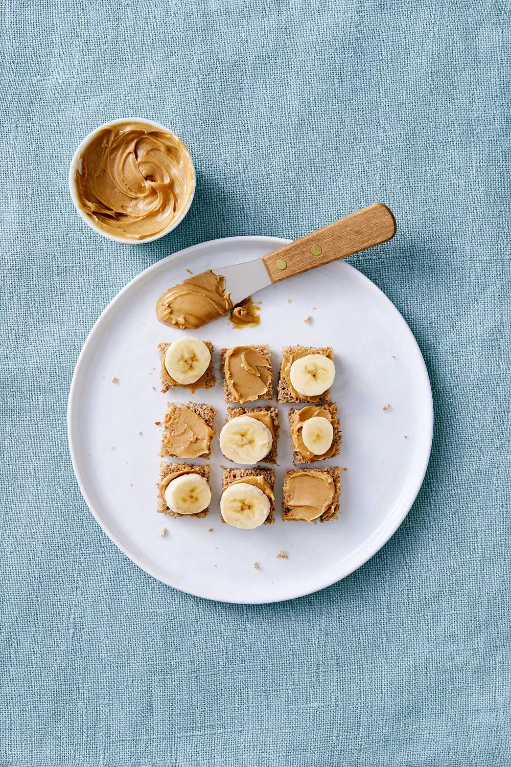 nut butter and banana stackers toddler meal