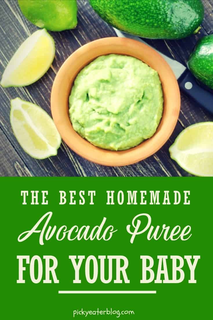 the best homemade avocado puree for your baby. homemade baby food organic, making baby food recipes, baby food puree, baby food ideas, baby food introducing, healthy baby food recipes