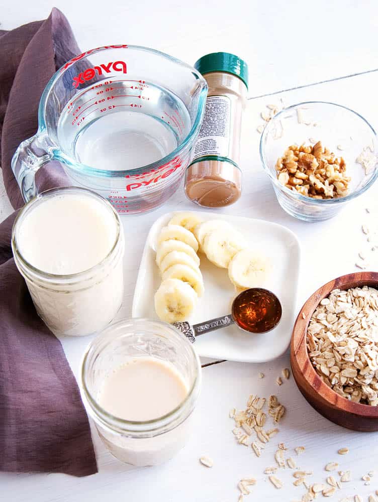 Ingredients for Banana Bread Oatmeal