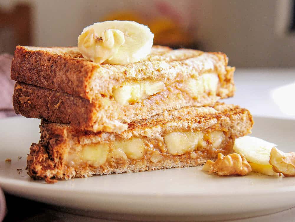 Banana Peanut Butter Sandwich Gourmet Grilled The Picky Eater