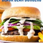 vegan black bean burgers