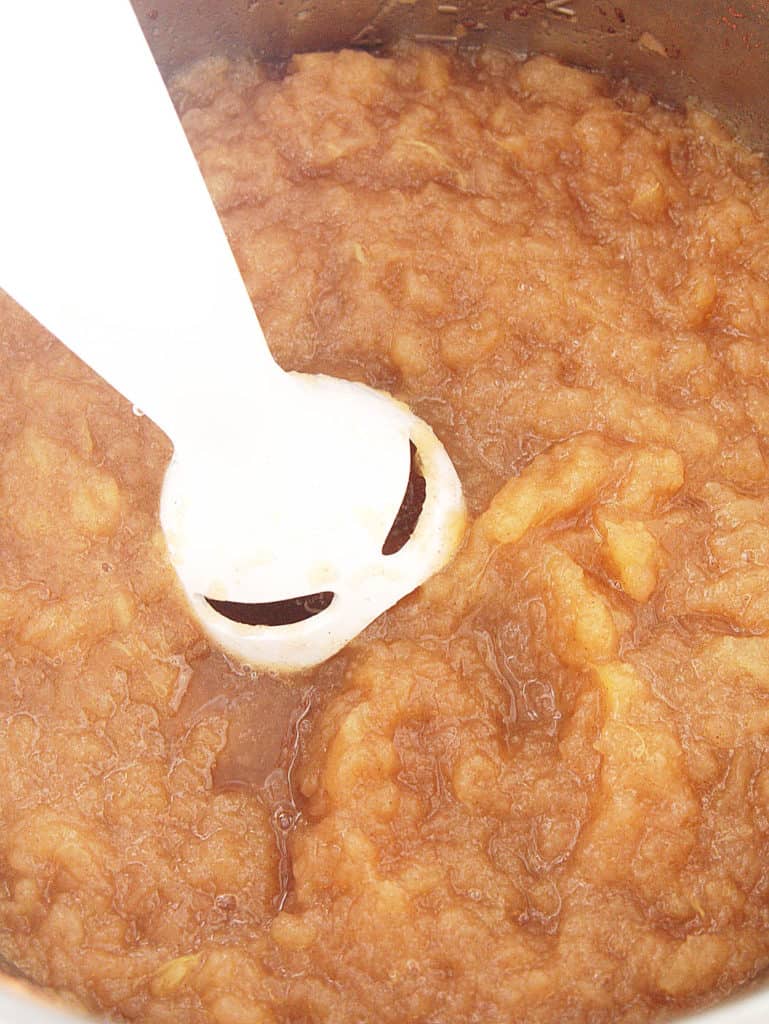 immersion blender blending applesauce in instant pot