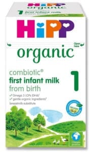 Box of HiPP UK Stage 1 ،ic baby formula.