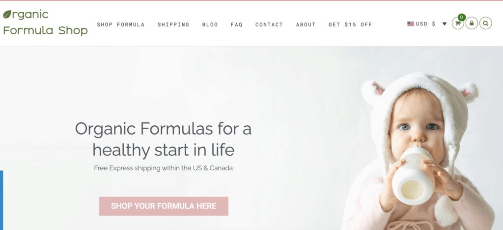 organic formula shop