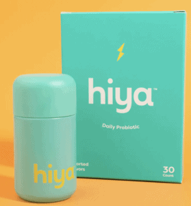 Photo of Hiya probiotics box - best probiotics for kids.