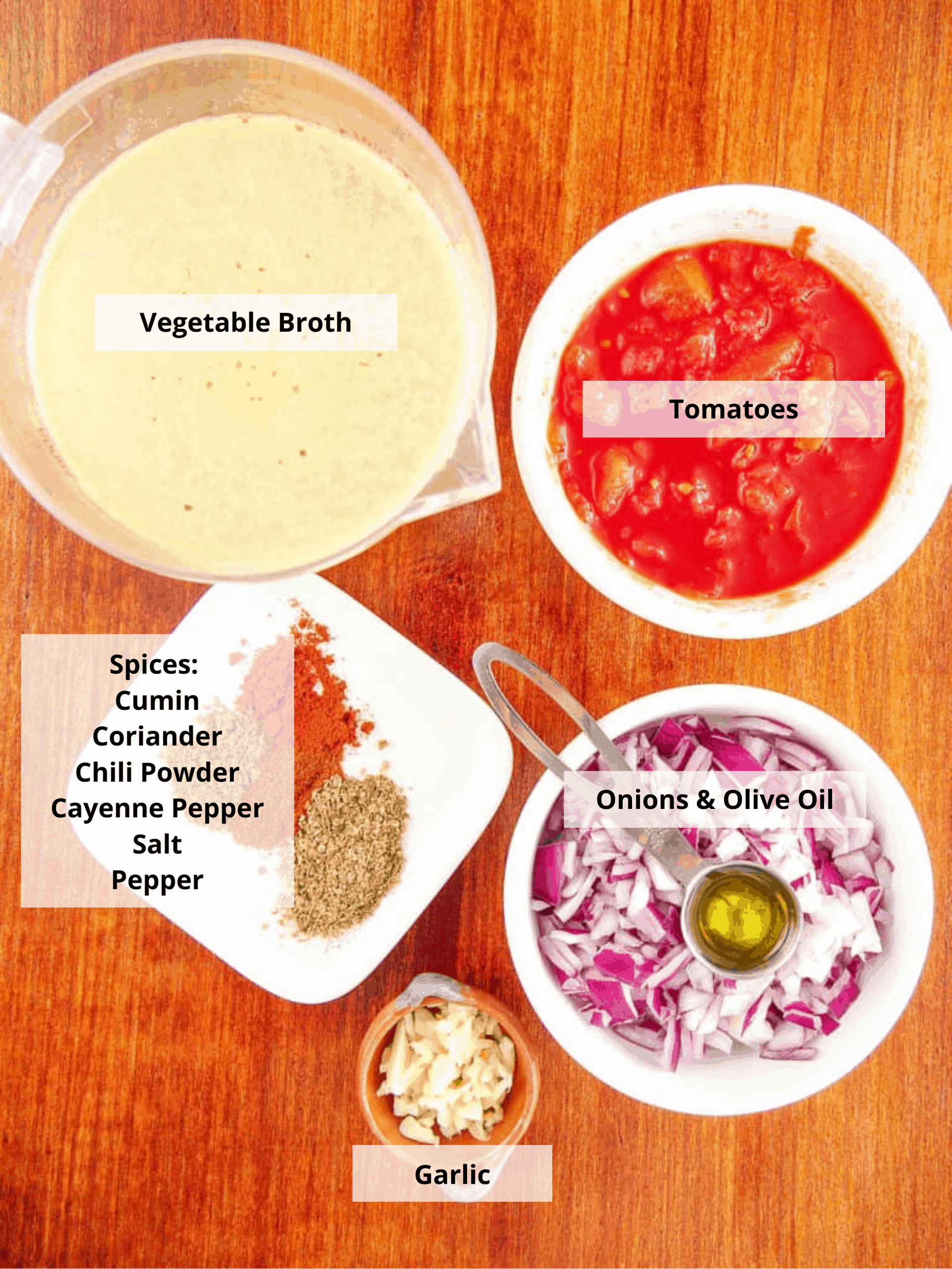 vegetarian taco soup ingredients