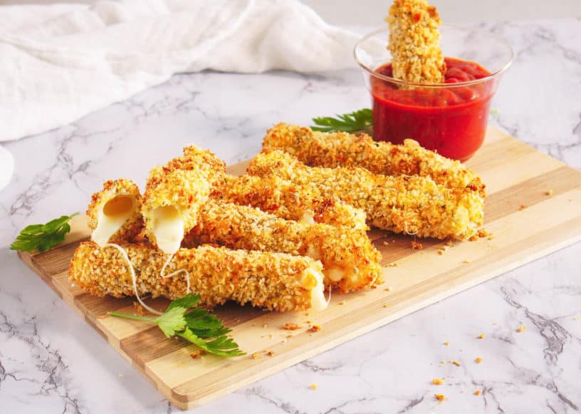 Air Fryer Mozzarella Sticks Recipe The Picky Eater