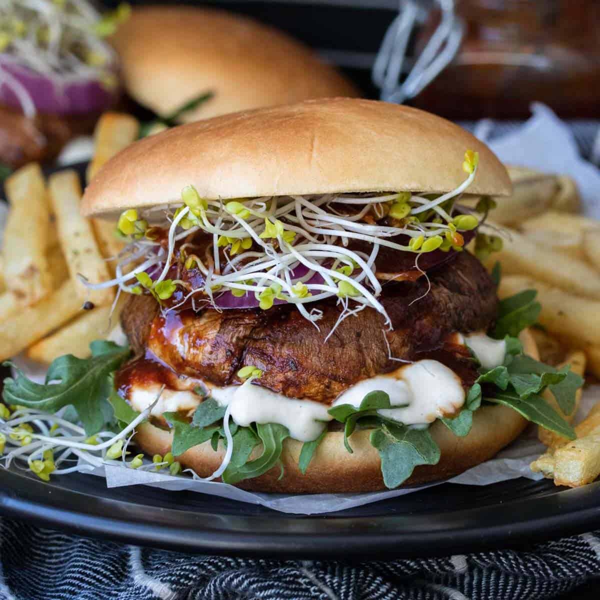 Vegan Portobello Mushroom Burgers