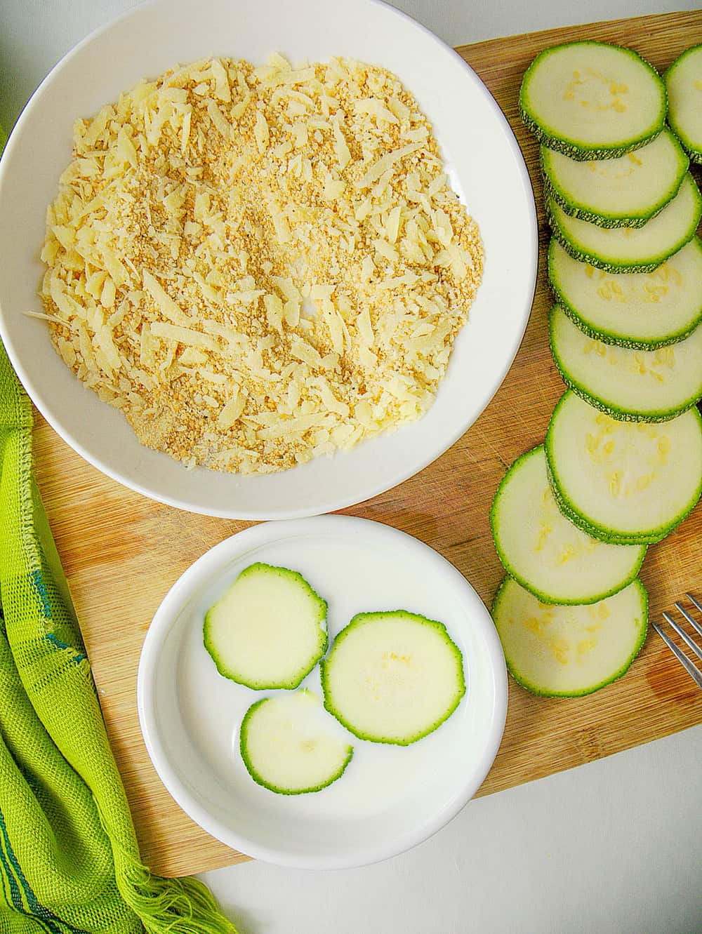 ingredients for zucchini chips