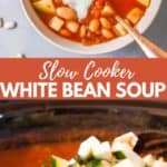 slow cooker white bean soup