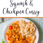 butternut squash and chickpea curry