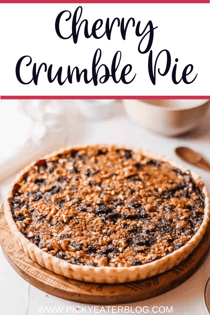 Healthy Food Cherry Crumb Pie