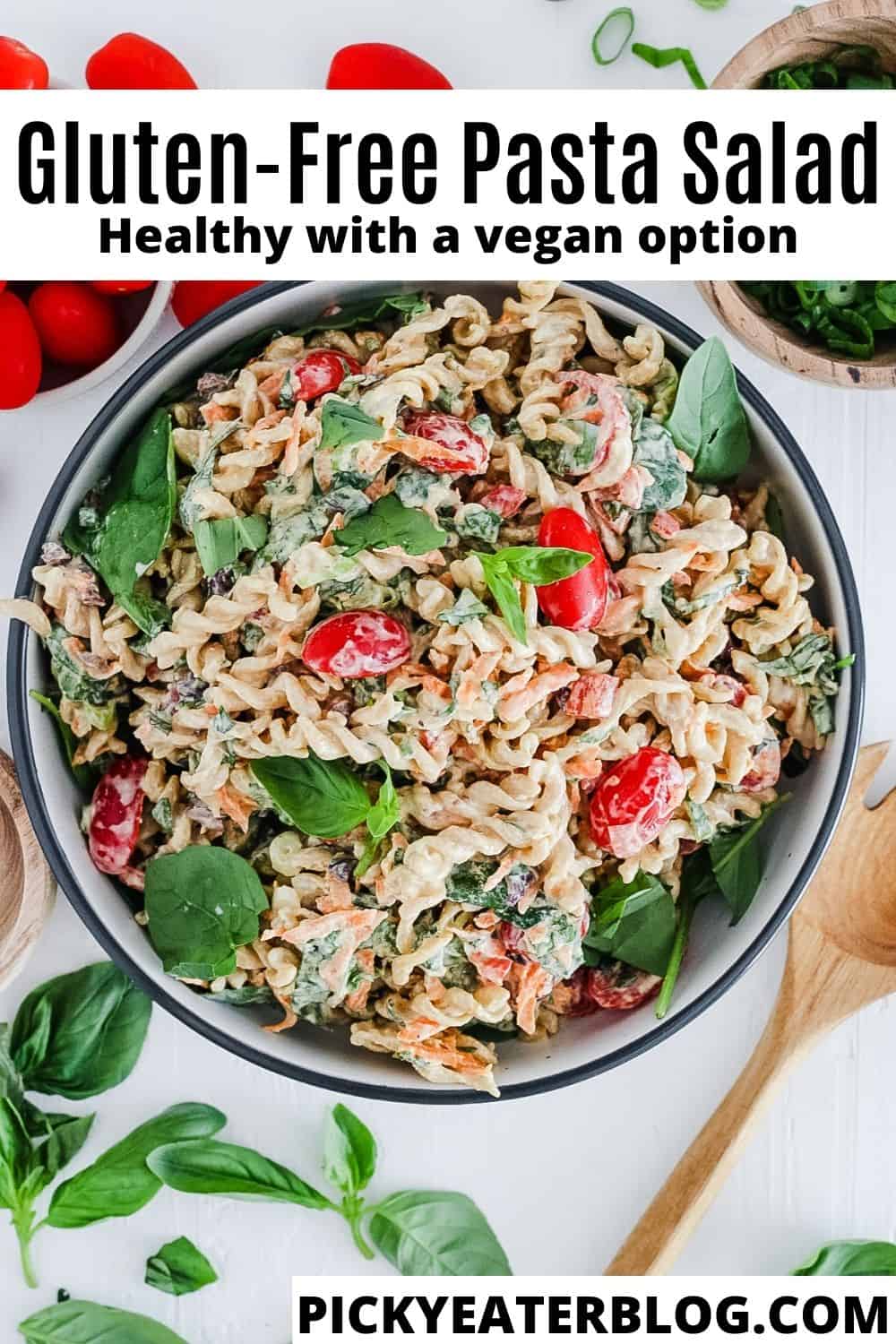 Healthy Food Gluten Free Pasta Salad With Olives And Herbs