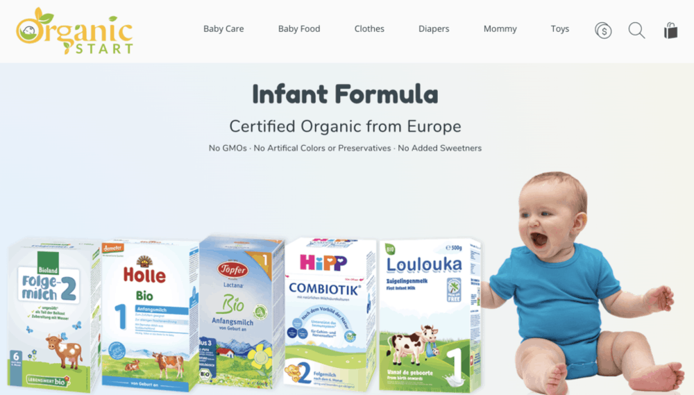 healthiest baby formula