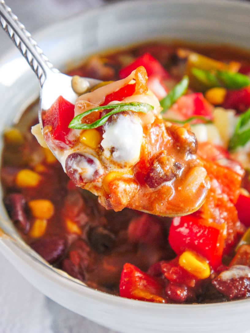 The Best Instant Pot Vegetarian Chili EVER! The Picky Eater