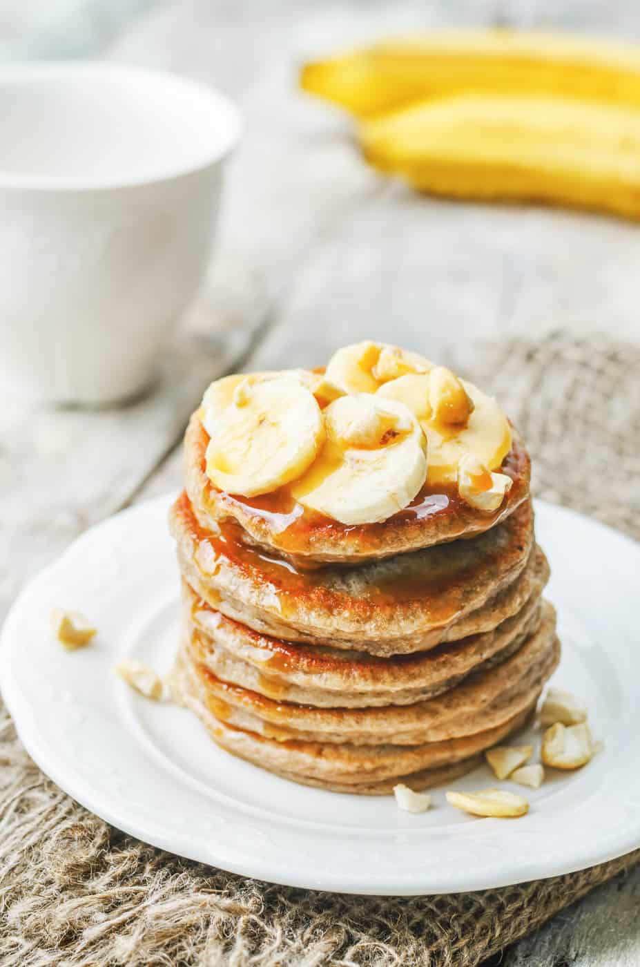 Healthy Food: Healthy Pancakes With Oats and Sprouted Wheat