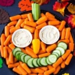 pumpkin veggie tray