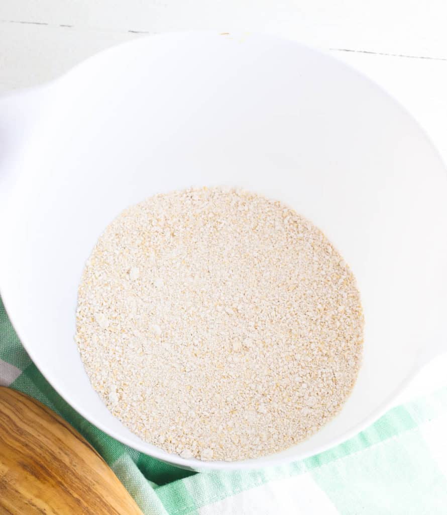 gluten free oats processed into a flour