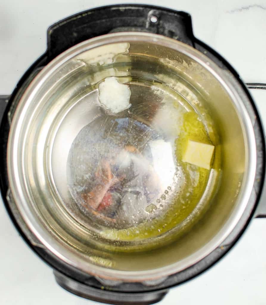 butter and oil in instant pot