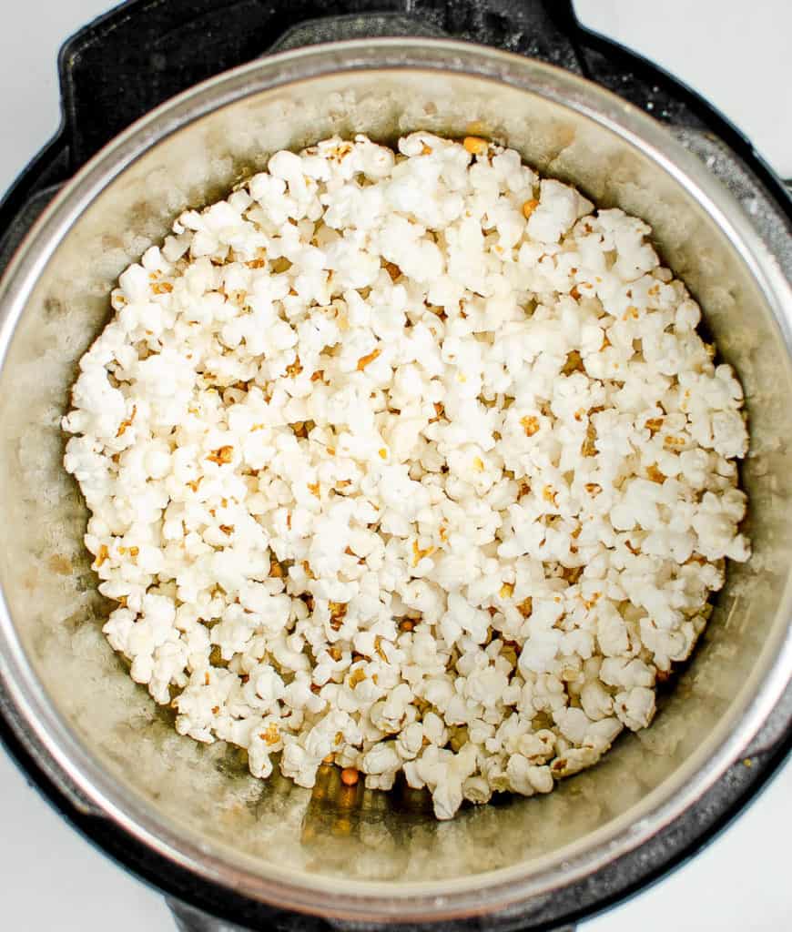 popcorn completed in instant pot
