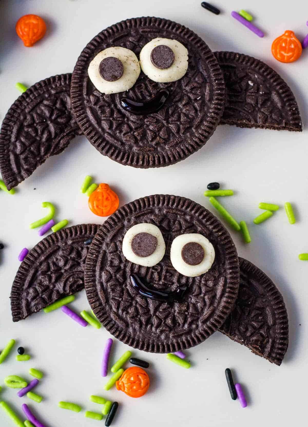 oreo bats on white plate