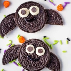 oreo bats on white plate