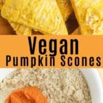 vegan pumpkin scones