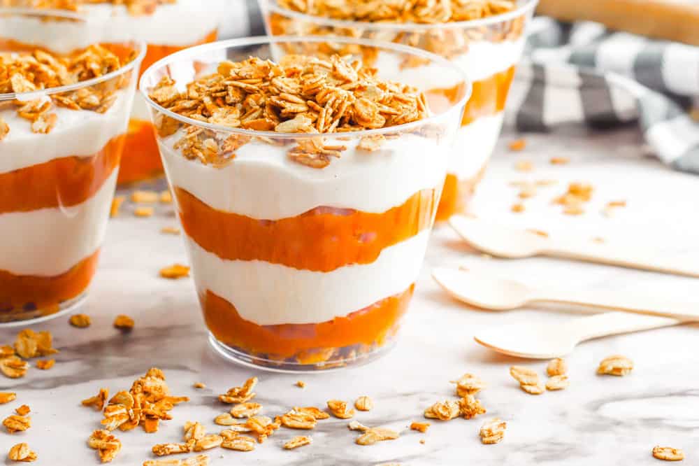 Pumpkin Greek Yogurt Parfait Recipe | The Picky Eater