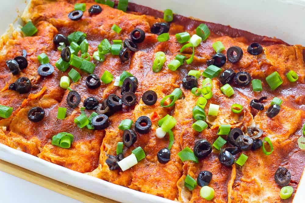 Vegan Enchiladas with Black Beans and Sweet Potatoes The Picky Eater