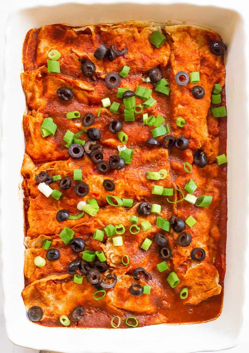 Vegan Enchiladas with Black Beans and Sweet Potatoes The Picky Eater