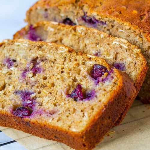 Blueberry Bread with Oats and Bananas | The Picky Eater