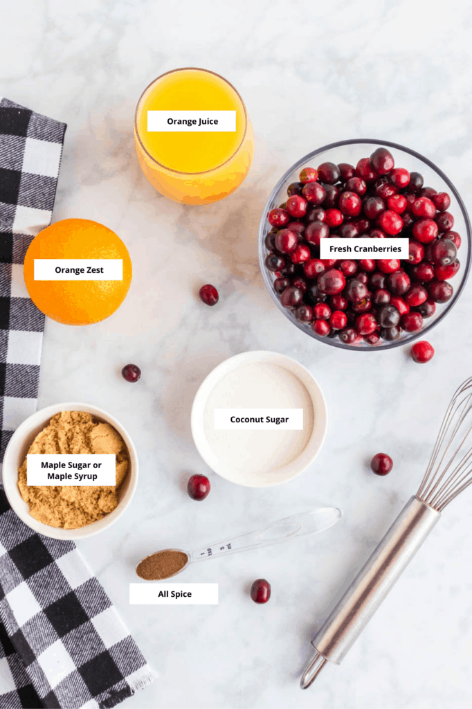 healthy cranberry sauce ingredients